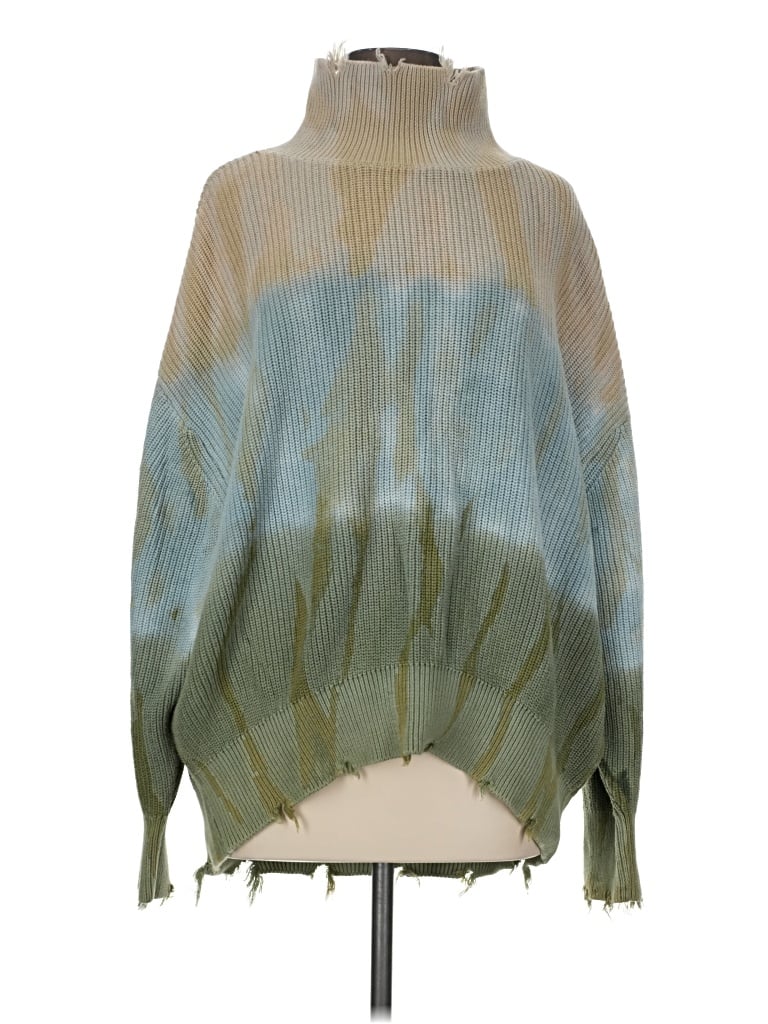 Pre-owned Yfb Poncho In Green