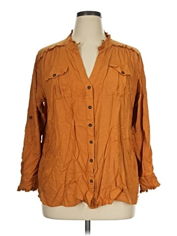 Sundance 3/4 Sleeve Button-Down Shirt (view 1)