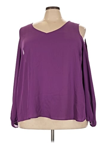 a.n.a. A New Approach 3/4 Sleeve Blouse (view 1)