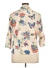 Alfred Dunner Floral Ivory 3/4 Sleeve Blouse Size XL (petite) - photo 2
