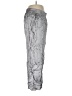 DKNY 100% Rayon Metallic Silver Casual Pants Size M - photo 4