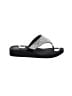 Lukees Silver Flip Flops Size 9 - 10 - photo 1