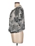 Apostrophe 100% Polyester Gray Short Sleeve Blouse Size Lg Petite - photo 5