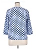 Talbots Polka Dots Blue 3/4 Sleeve Top Size XL Petite - photo 2