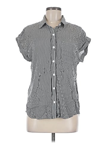 Cosmic Blue Love Short Sleeve Button-Down Shirt (view 1)