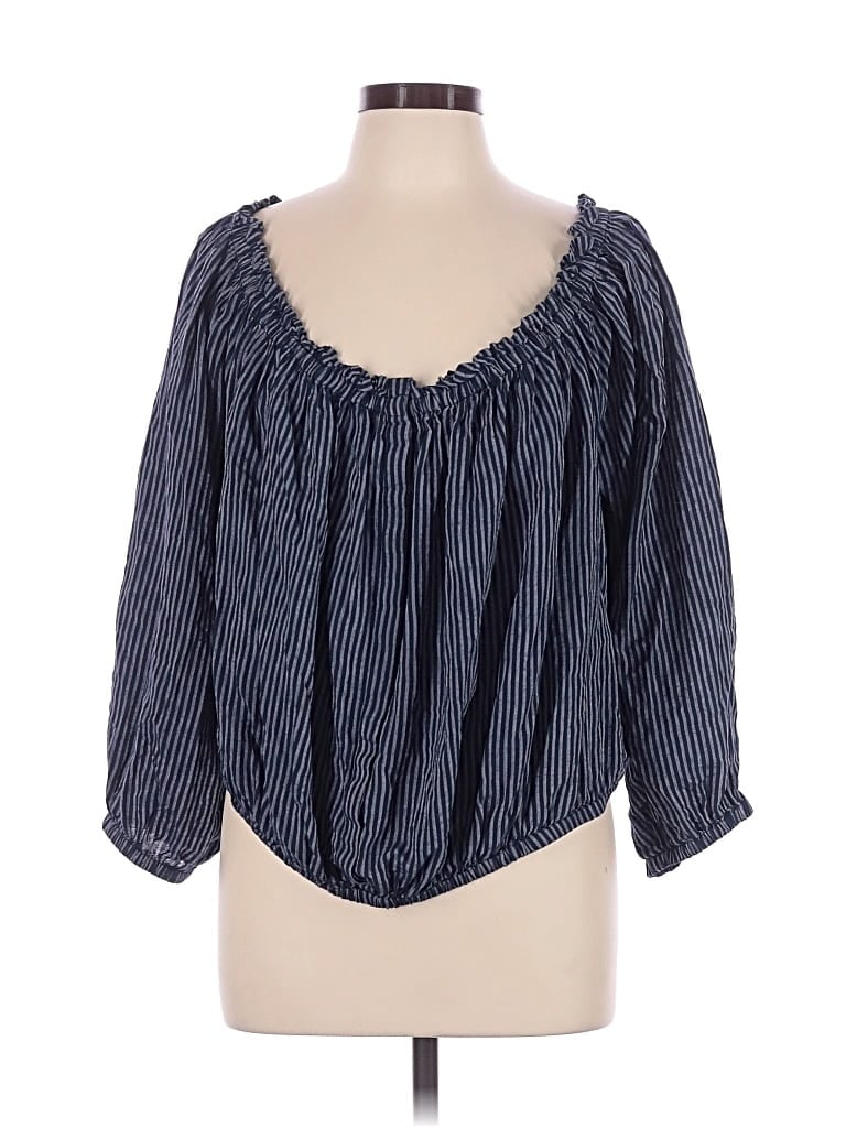 Pre-owned Rag & Bone 3/4 Sleeve Blouse In Blue