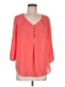 Daniel Rainn 100% Polyester Pink 3/4 Sleeve Blouse Size M - photo 1