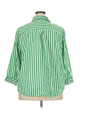 Cato 3/4 Sleeve Button-Down Shirt (view 2)
