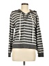 CAbi Stripes Gray Pullover Sweater Size M - photo 1