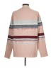 Caslon Stripes Pink Pullover Sweater Size M - photo 2