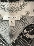 Nicola 100% Polyester Print Silver 3/4 Sleeve Blouse Size L - photo 7