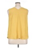 Maurices 100% Polyester Yellow Sleeveless Top Size 14 (0) - photo 2