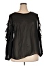 ELOQUII 100% Polyester Black 3/4 Sleeve Blouse Size 18 Plus - photo 1