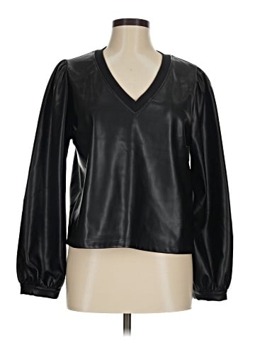LA Made Faux Leather Top (view 1)