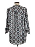 Lush 100% Polyester Paisley Blue 3/4 Sleeve Blouse Size L - photo 2