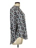 Lush 100% Polyester Paisley Blue 3/4 Sleeve Blouse Size L - photo 4
