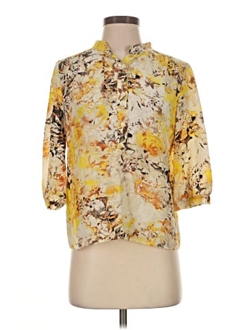 Parker 3/4 Sleeve Silk Top (view 1)