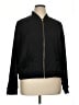 Jennifer Lopez 100% Polyester Solid Black Track Jacket Size 1X - photo 1