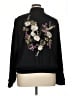 Jennifer Lopez 100% Polyester Solid Black Track Jacket Size 1X - photo 2