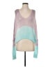 Pol Color Block Pink Pullover Sweater Size S - photo 1