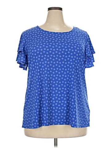 Adrianna Papell Short Sleeve Blouse (view 1)