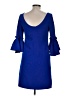 Milly Solid Blue Cocktail Dress Size 6 - photo 2