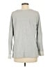 Coldwater Creek 100% Cotton Floral Gray Pullover Sweater Size M - photo 2