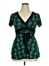 Teeze Me Green Short Sleeve Top Size XL - photo 2