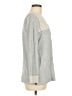 Coldwater Creek 100% Cotton Floral Gray Pullover Sweater Size M - photo 4