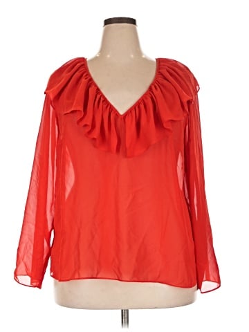 ELOQUII Long Sleeve Blouse (view 1)
