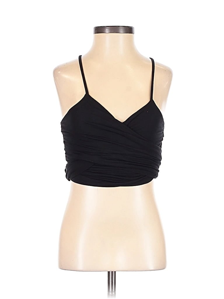 Pre-owned Lulus Tank Top Black Halter Neckline Tops