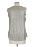 Kim & Cami Metallic Silver Sleeveless Top Size L - photo 2
