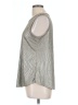 Kim & Cami Metallic Silver Sleeveless Top Size L - photo 5
