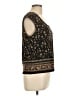Apostrophe Brown Sleeveless Blouse Size L - photo 4