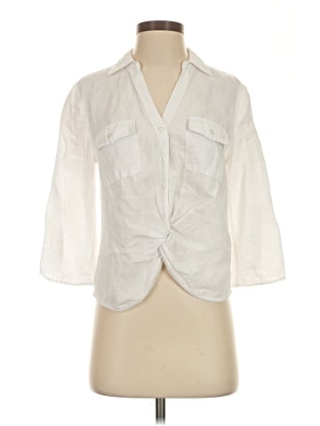 INC International Concepts 3/4 Sleeve Button-Down Shirt (view 1)