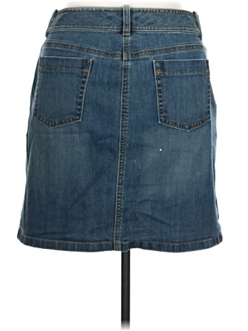 Ann Taylor Factory Denim Skirt (view 2)