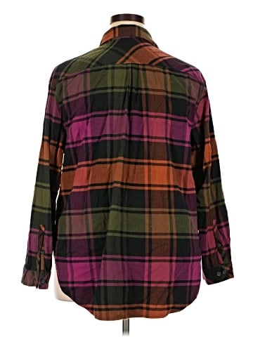 Ava & Viv 3/4 Sleeve Button-Down Shirt (view 2)