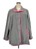 Susan Graver 100% Polyester Gray Raincoat Size 4X - photo 1
