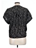 Xhilaration 100% Polyester Polka Dots Black Short Sleeve Blouse Size L - photo 2