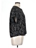 Xhilaration 100% Polyester Polka Dots Black Short Sleeve Blouse Size L - photo 4