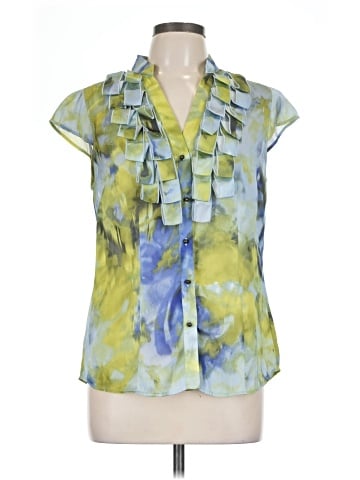 New York & Company Short Sleeve Blouse (view 1)