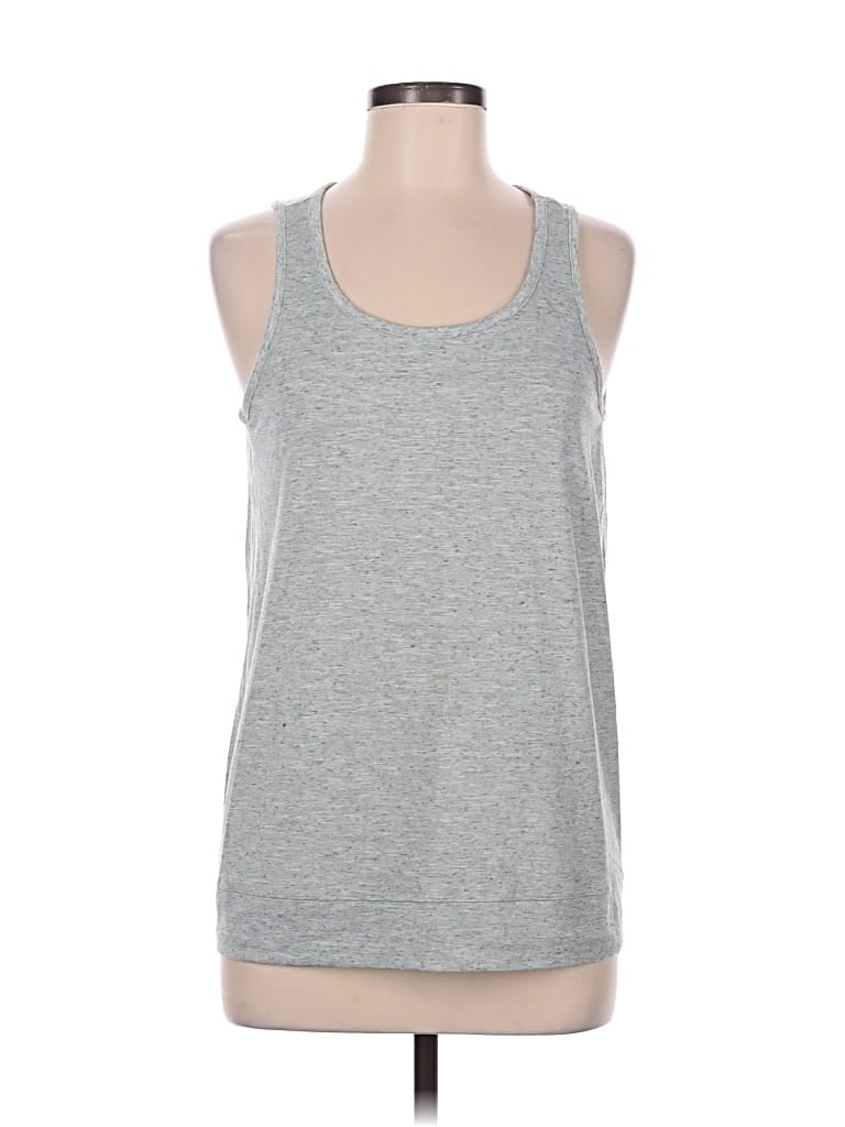 Pre-owned Apana Sleeveless Top Gray Halter Neckline Tops
