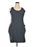 Marika Solid Gray Casual Dress Size XXL - photo 1