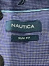 Nautica Chevron-herringbone Blue Long Sleeve Blouse Size M - photo 4