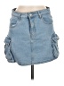 Aqua Blue Denim Skirt Size M - photo 1
