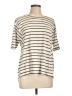 Active Stripes Ivory 3/4 Sleeve T-Shirt Size L - photo 1
