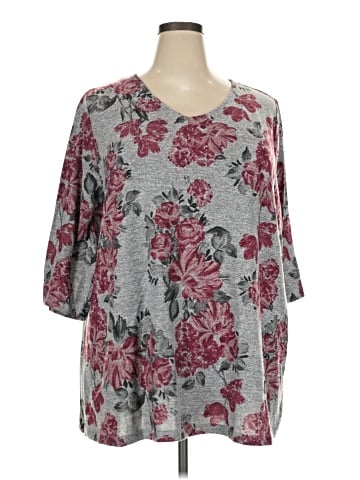 Catherines 3/4 Sleeve T-Shirt (view 1)