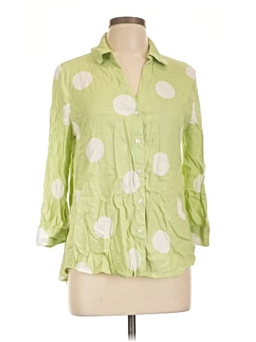 Cato 3/4 Sleeve Button-Down Shirt (view 1)