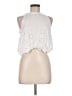 Zara 100% Cotton Ivory White Sleeveless Blouse Size M - photo 1