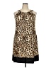 MSK Animal Print Brown Cocktail Dress Size 2X - photo 1